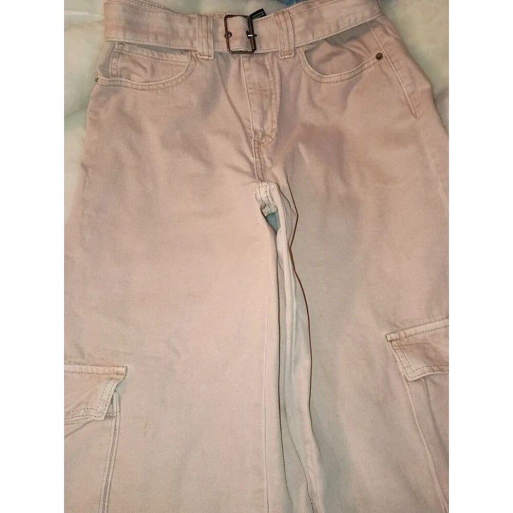 Cargo wide leg jeans women's size medium